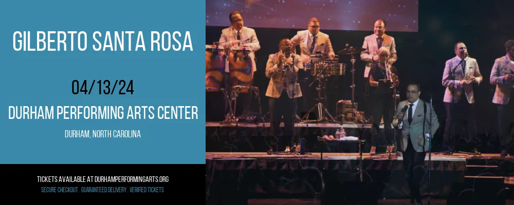 Gilberto Santa Rosa at Durham Performing Arts Center