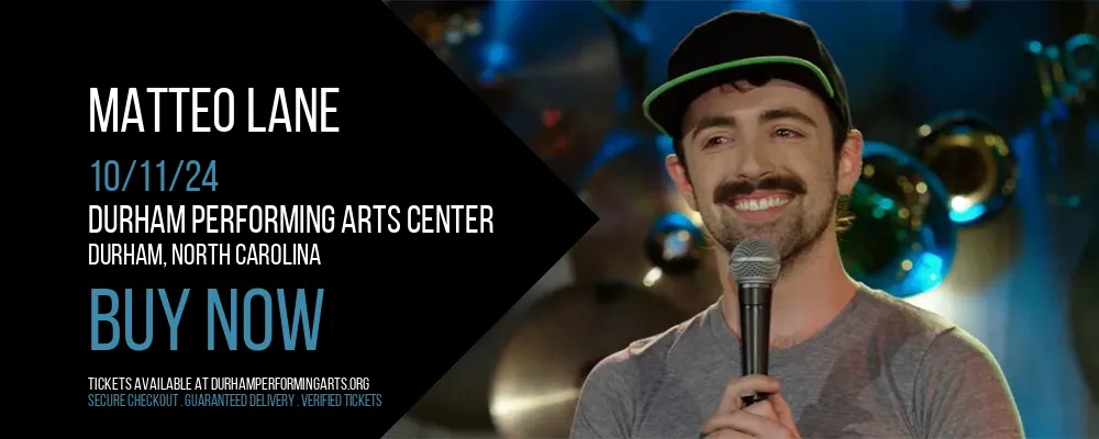 Matteo Lane at Durham Performing Arts Center