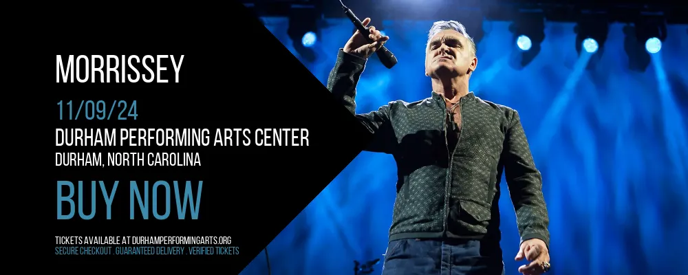 Morrissey at Durham Performing Arts Center