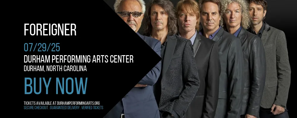 Foreigner at Durham Performing Arts Center